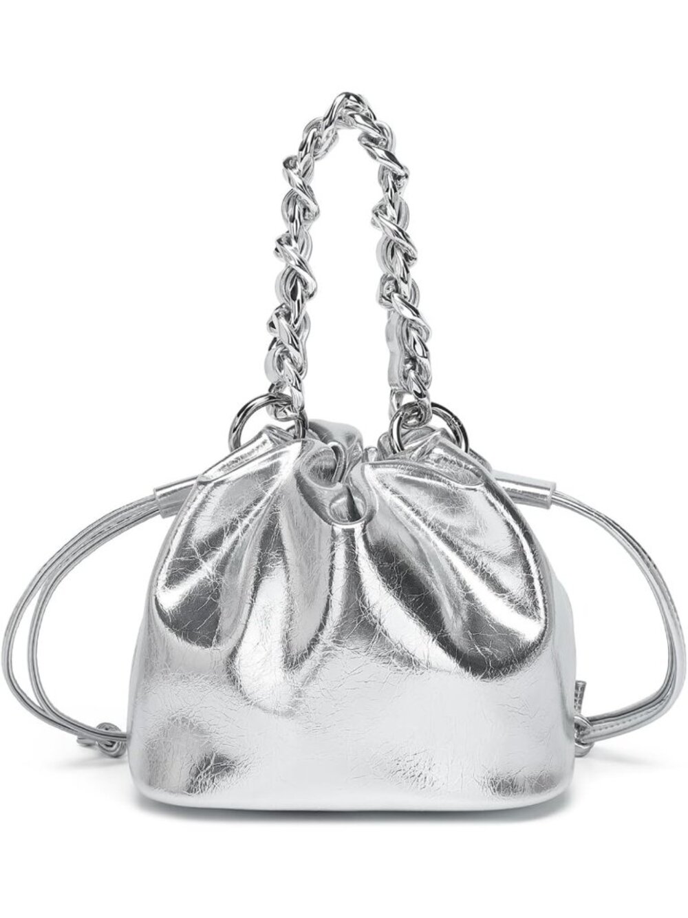 Elegant PU Drawstring Bucket Bag for Women | Versatile Crossbody Handbag